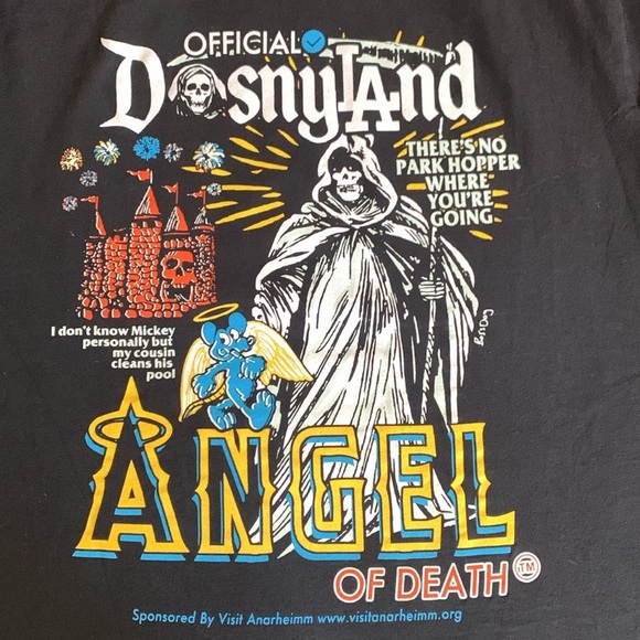 Unisex Angel of Dosny Tee Black Size XL - Picture 5 of 8
